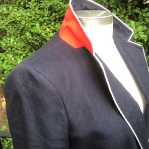J Crew Linen Club Blazer sz 10